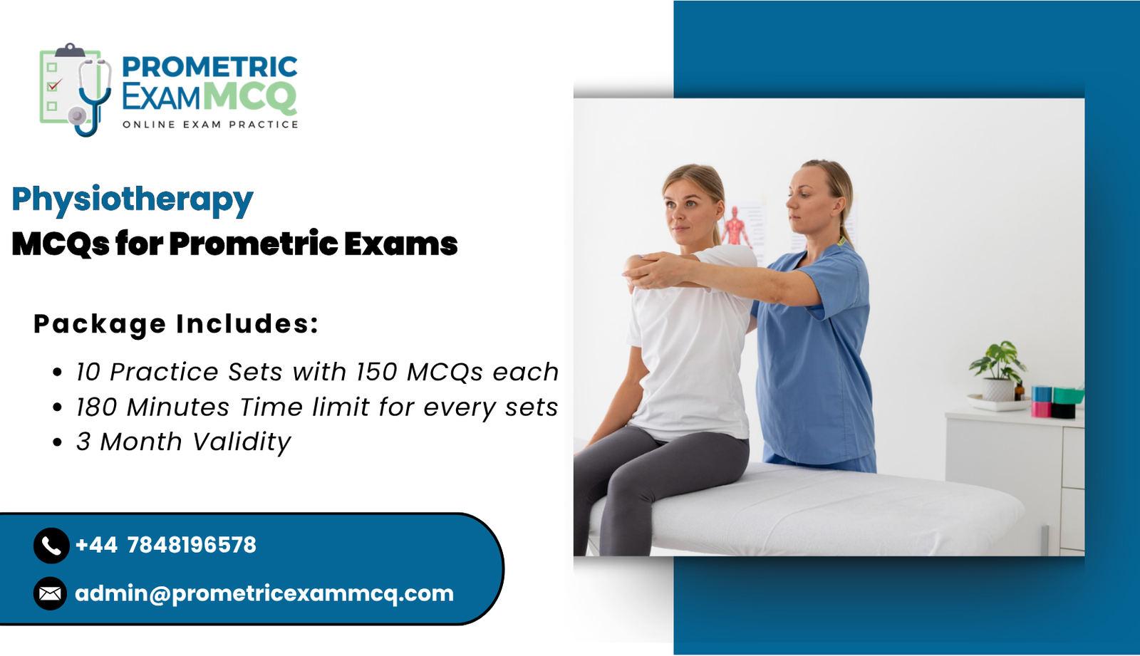 Physiotherapy MCQs for Prometric Exams
