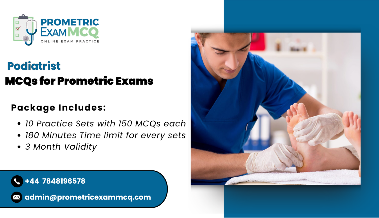Podiatrist MCQs for Prometric Exams