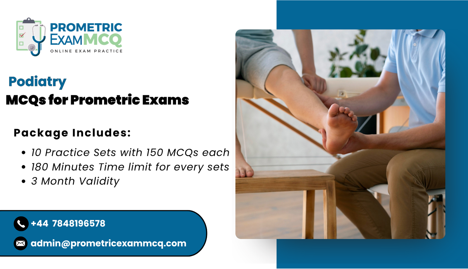Podiatry MCQs for Prometric Exams