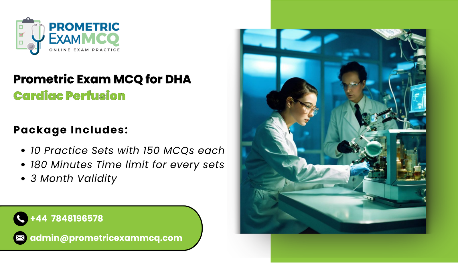 Prometric Exam MCQ for DHA Cardiac Perfusion