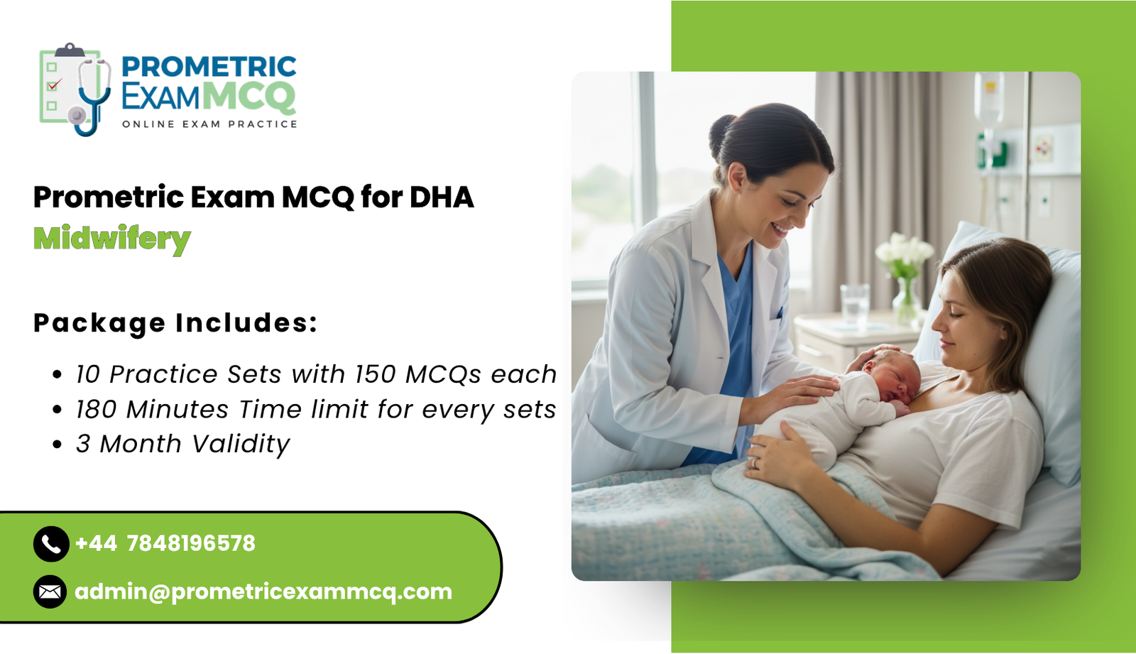 Prometric Exam MCQ for DHA Midwifery