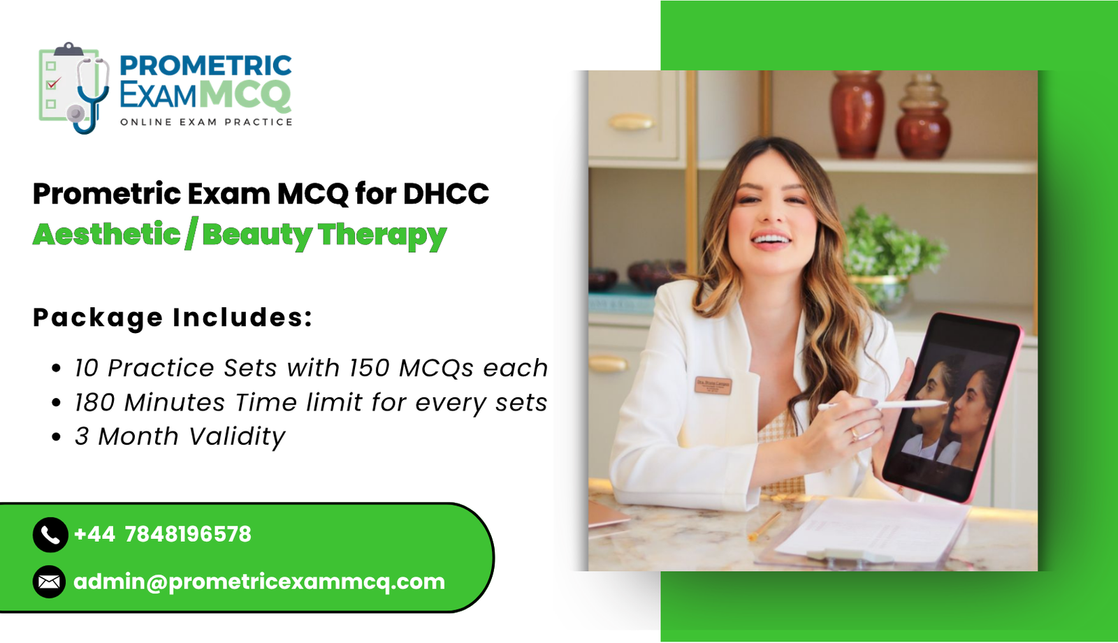 Prometric Exam MCQ for DHCC Aesthetic _ Beauty Therapy