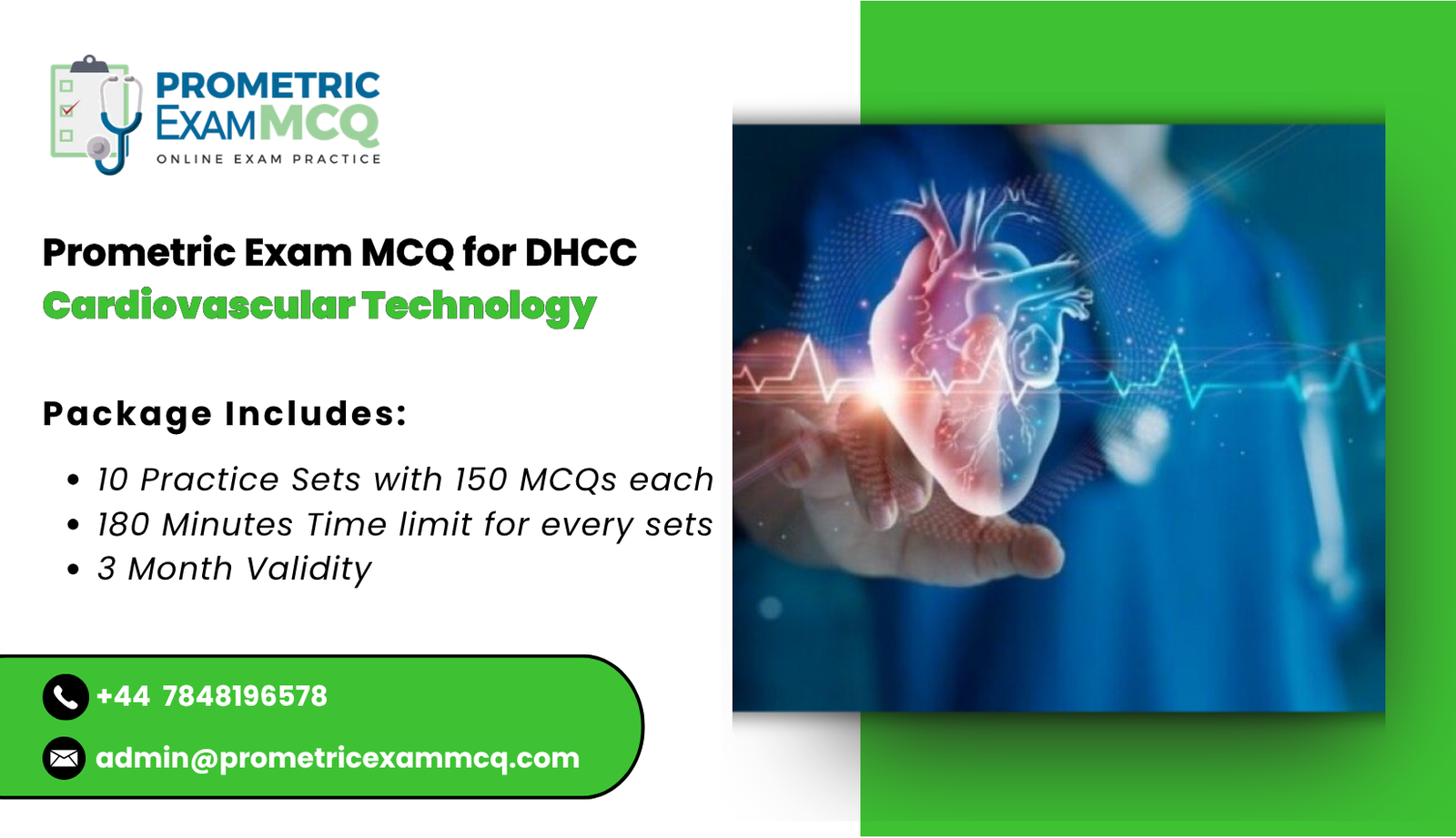 Prometric Exam MCQ for DHCC Cardiovascular Technology