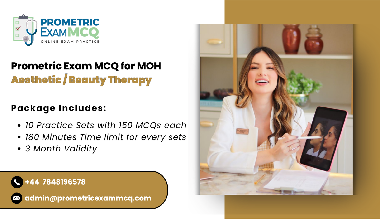 Prometric Exam MCQ for MOH Aesthetic _ Beauty Therapy