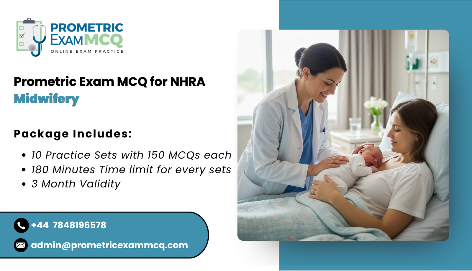 Prometric Exam MCQ for NHRA Midwifery