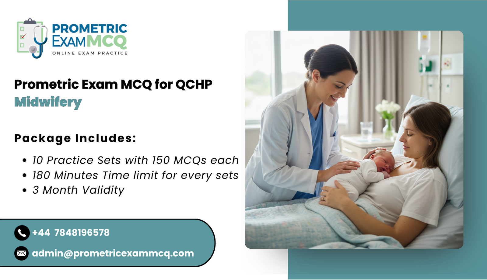 Prometric Exam MCQ for QCHP Midwifery