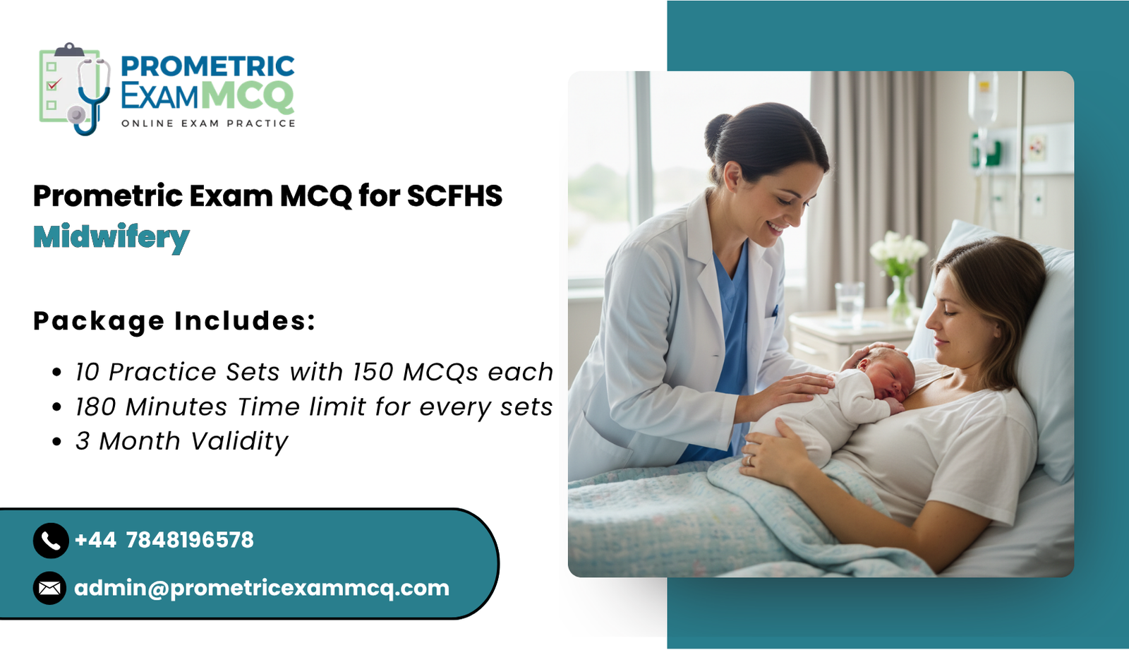 Prometric Exam MCQ for SCFHS Midwifery