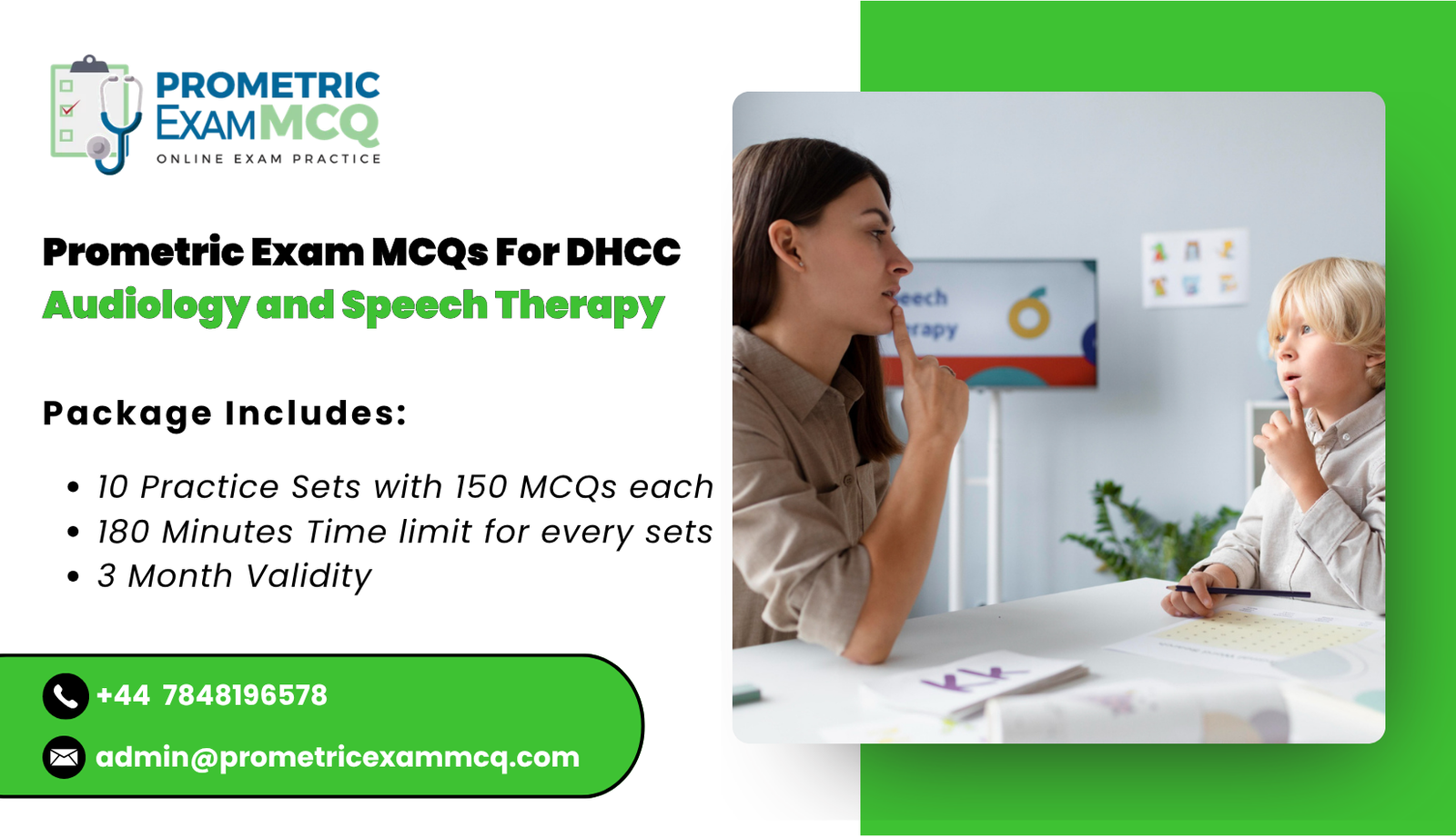 Prometric Exam MCQs For DHCC Audiology and Speech Therapy