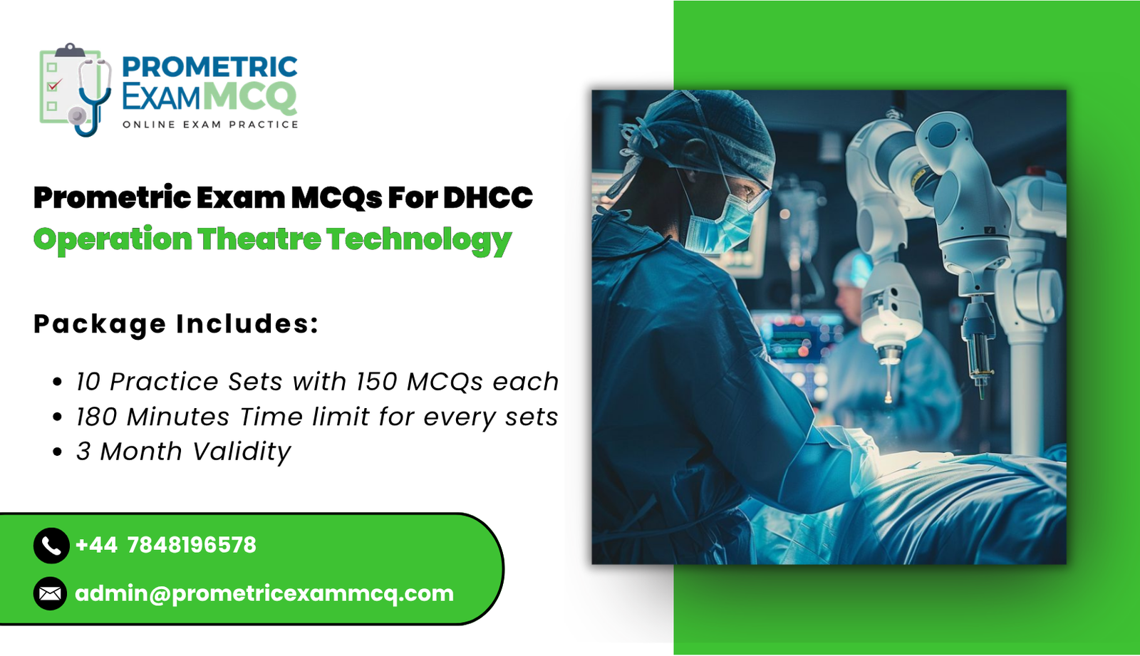 Prometric Exam MCQs For DHCC Operation Theatre Technology