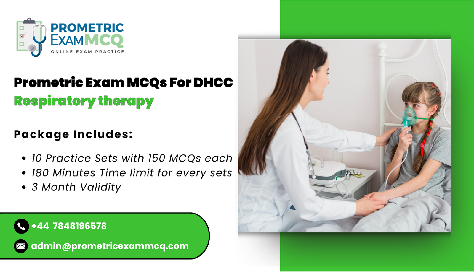 Prometric Exam MCQs For DHCC Respiratory therapy