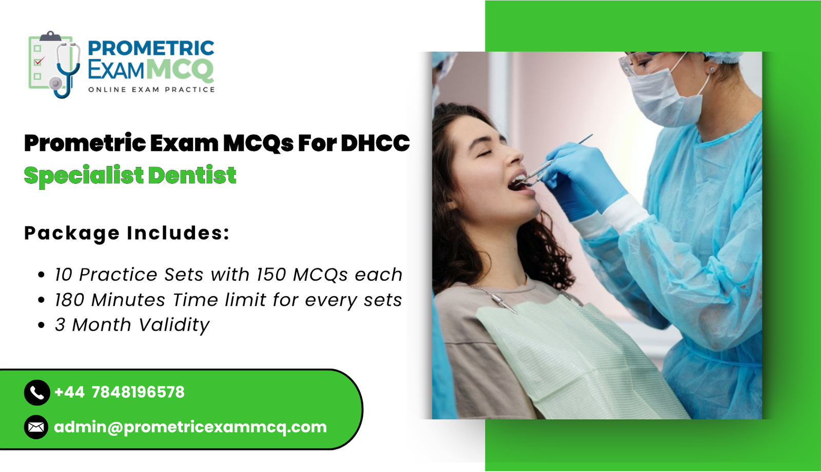 Prometric Exam MCQs For DHCC Specialist Dentist