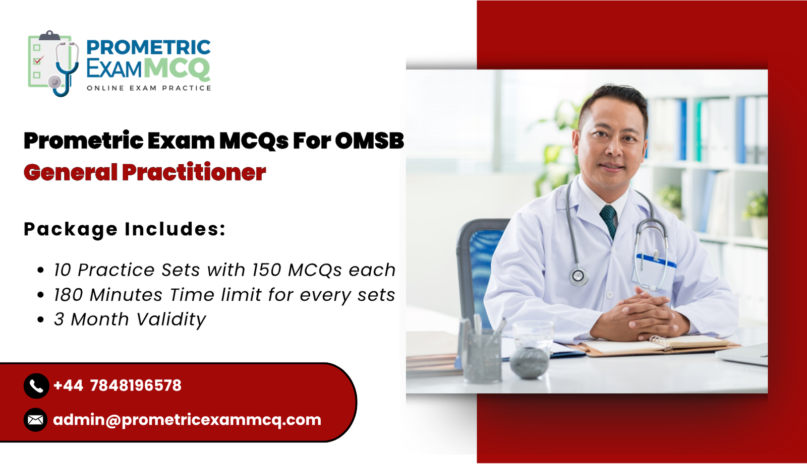Prometric Exam MCQs For OMSB General Practitioner