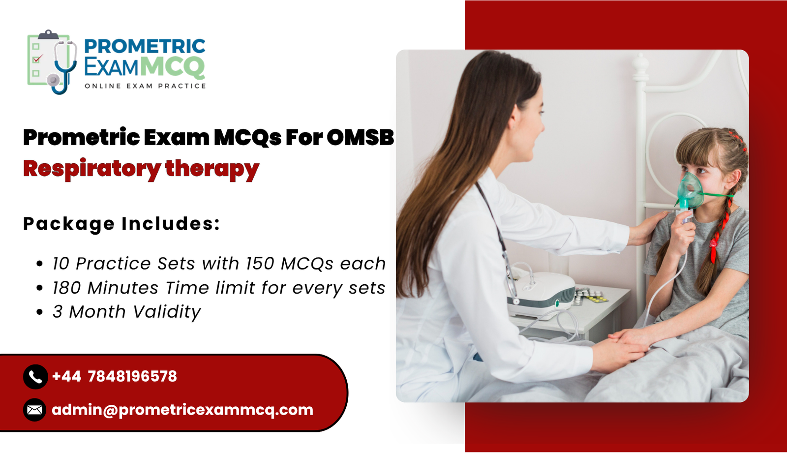 Prometric Exam MCQs For OMSB Respiratory therapy