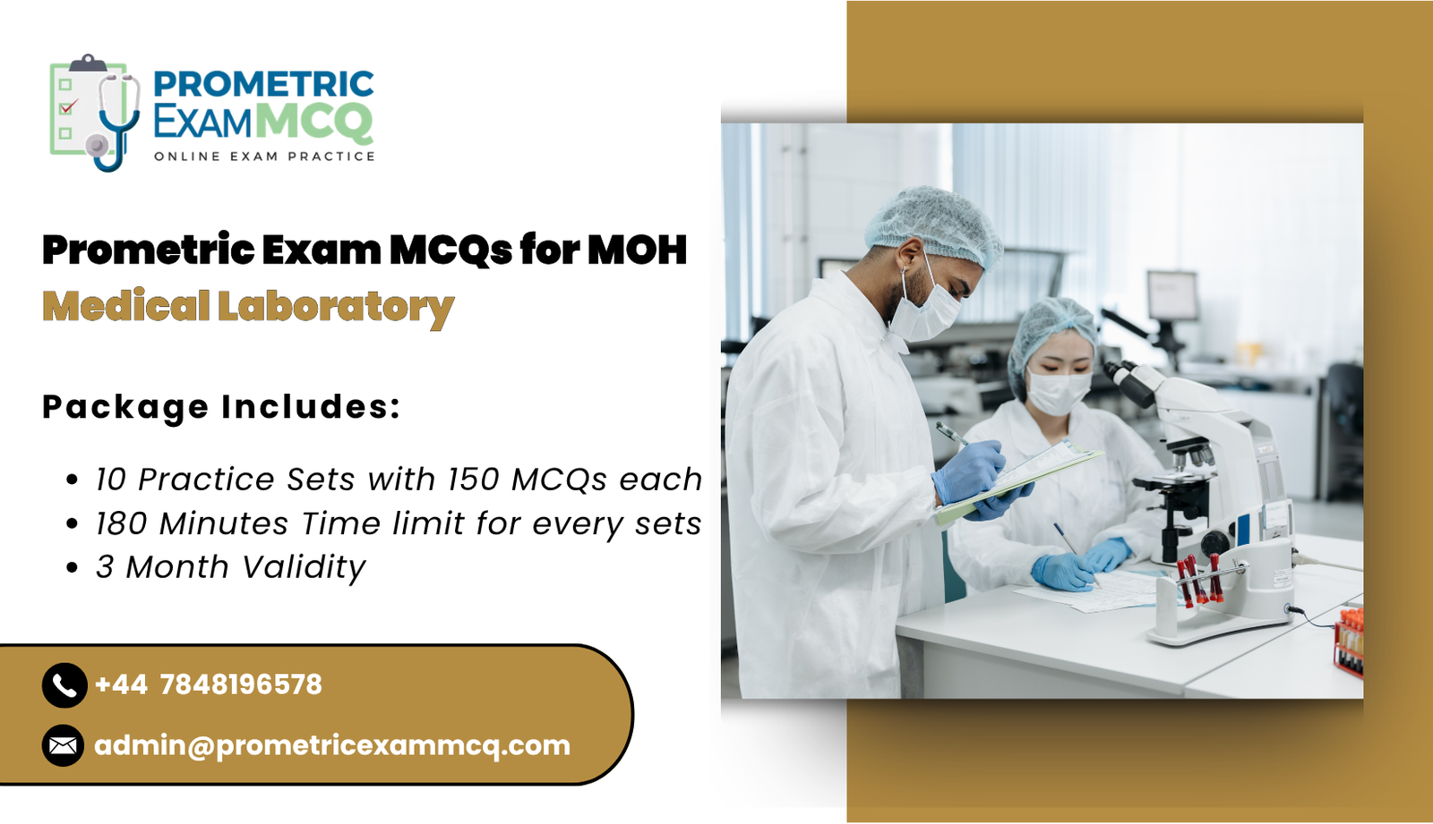 Prometric Exam MCQs for MOH Medical Laboratory
