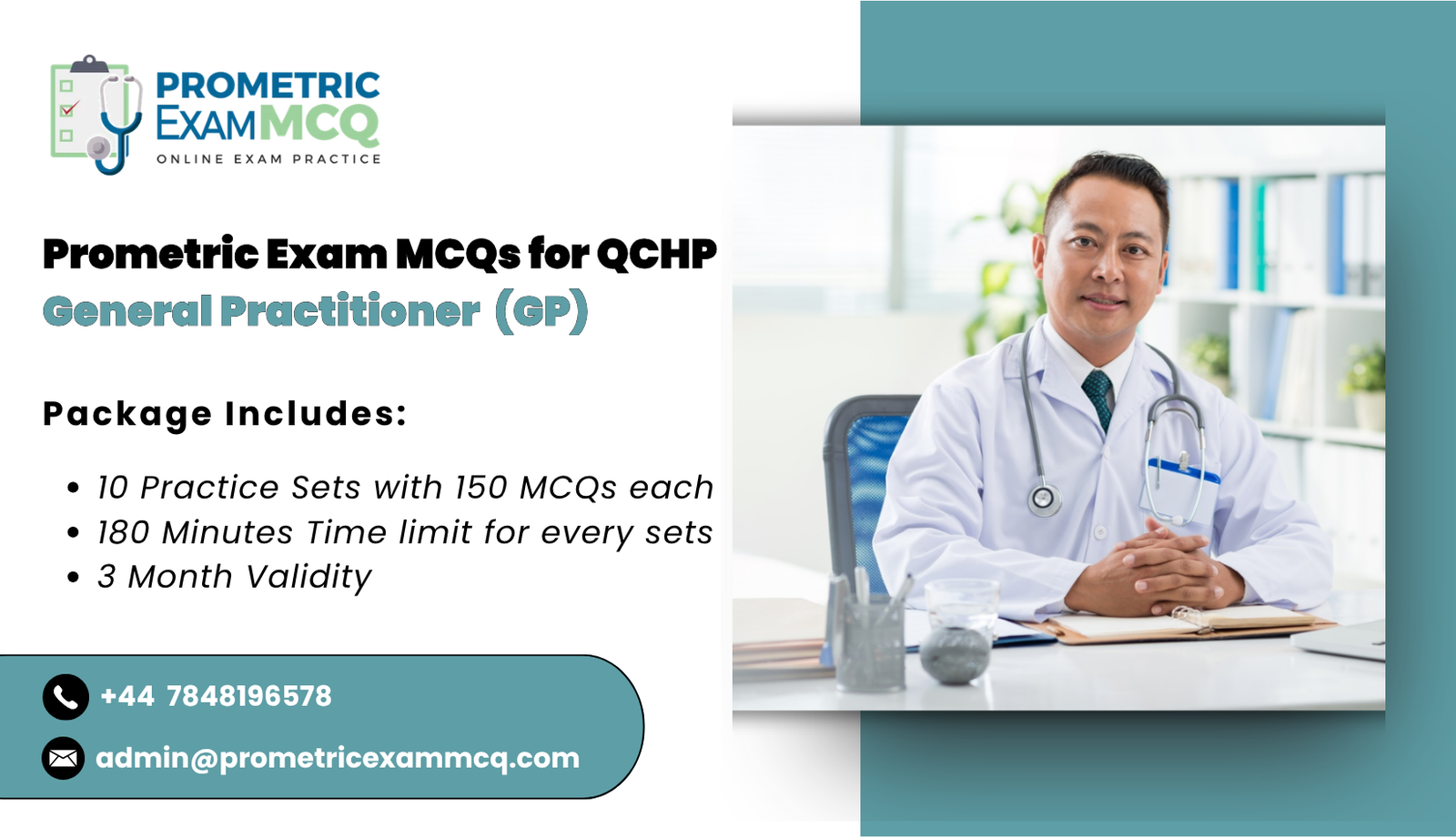 Prometric Exam MCQs for QCHP General Practitioner (GP)