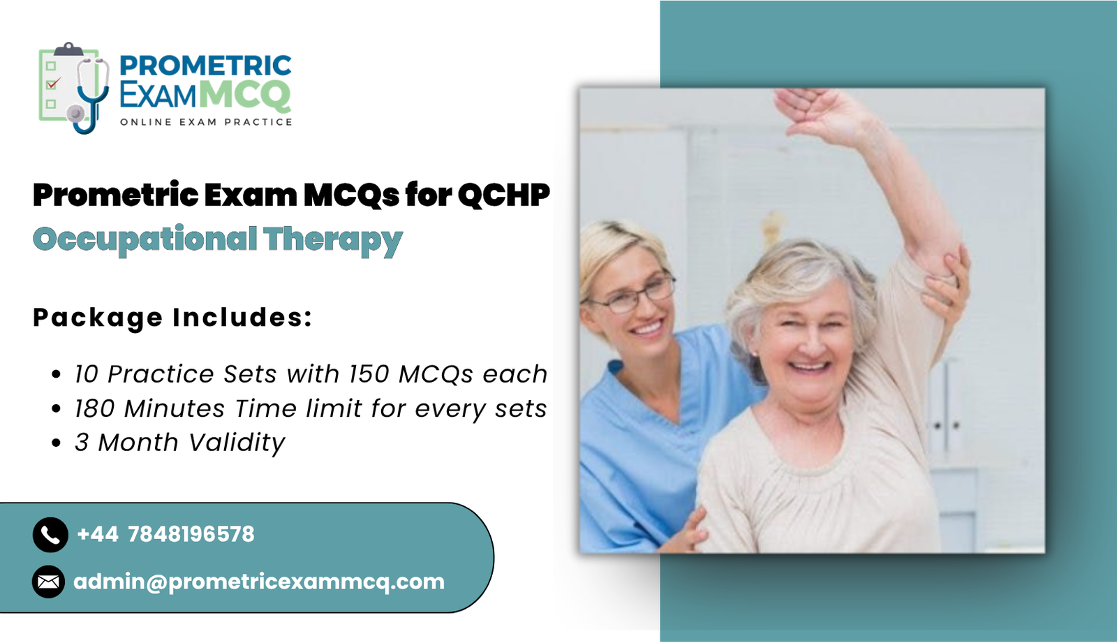 Prometric Exam MCQs for QCHP Occupational Therapy