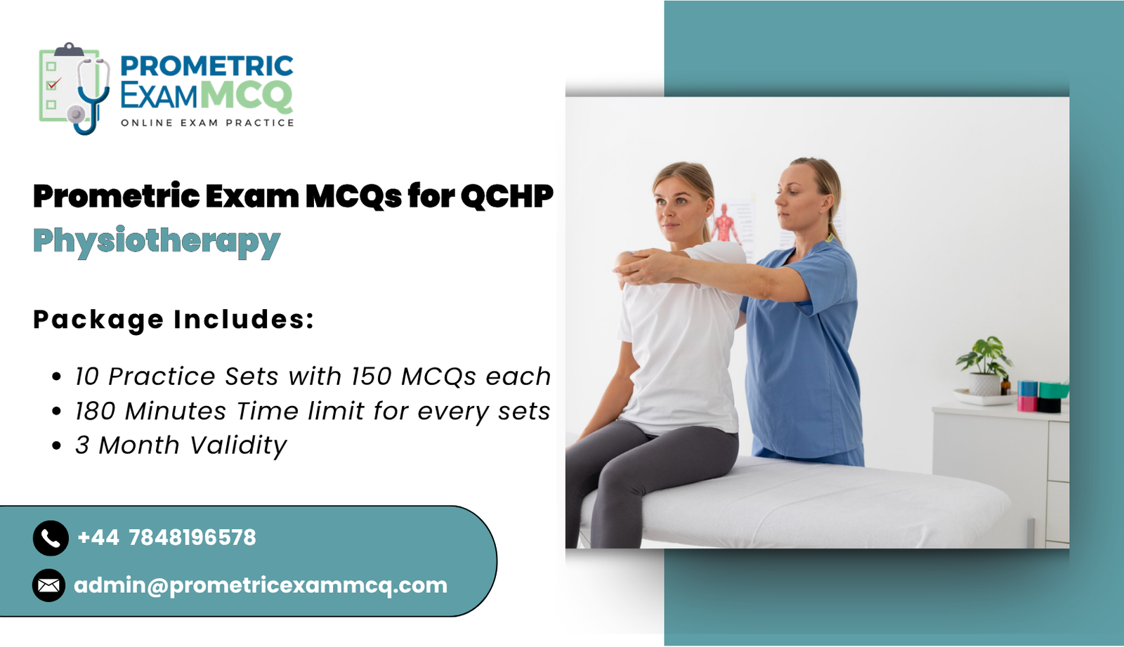 Prometric Exam MCQs for QCHP Physiotherapy