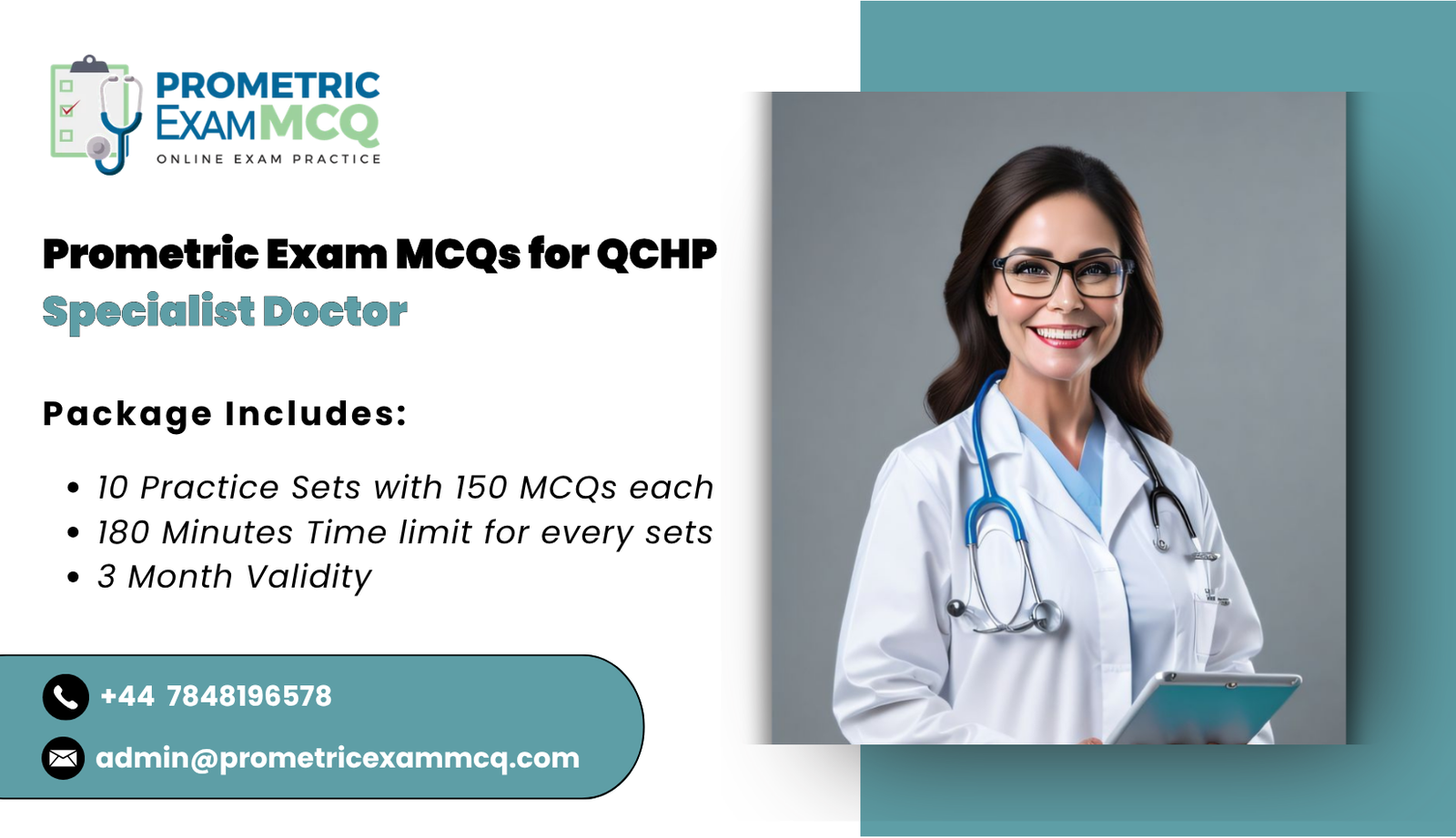 Prometric Exam MCQs for QCHP Specialist Doctor