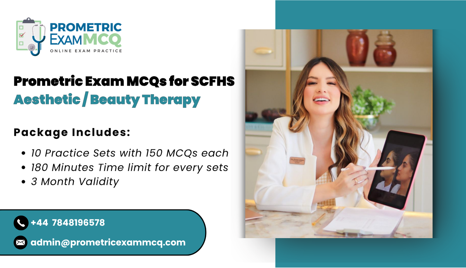 Prometric Exam MCQs for SCFHS Aesthetic _ Beauty Therapy