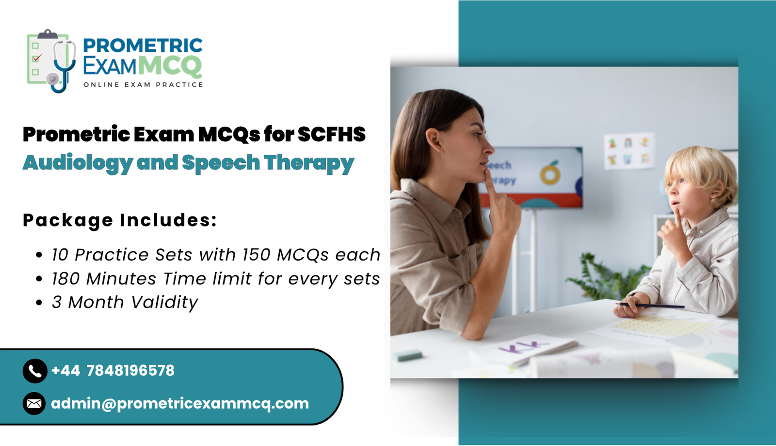 Prometric Exam MCQs for SCFHS Audiology and Speech Therapy