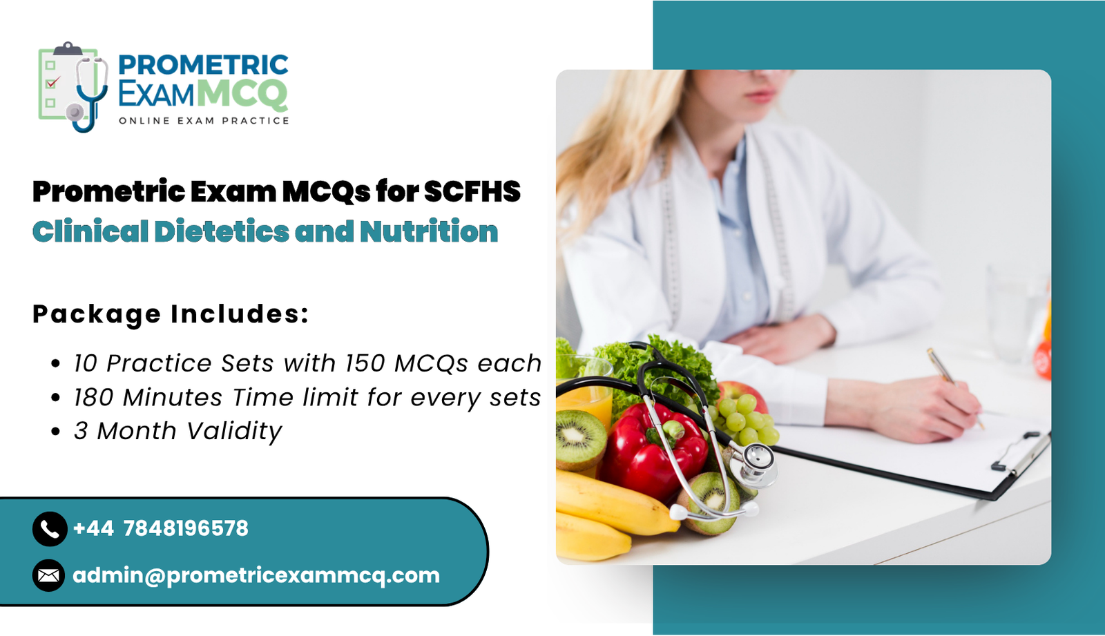 Prometric Exam MCQs for SCFHS Clinical Dietetics and Nutrition