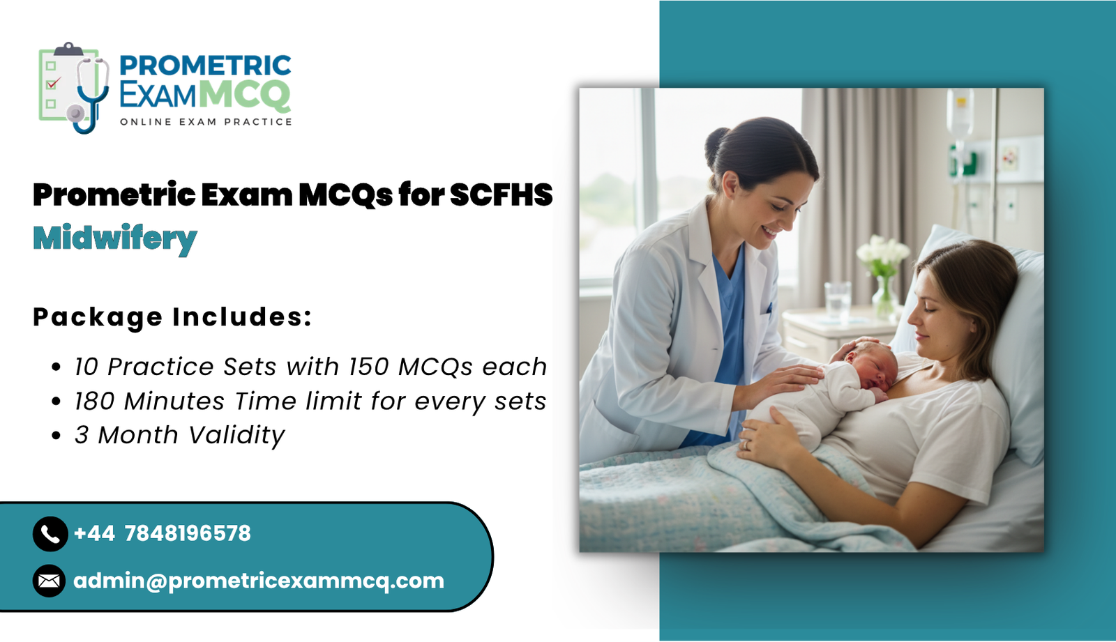 Prometric Exam MCQs for SCFHS Midwifery