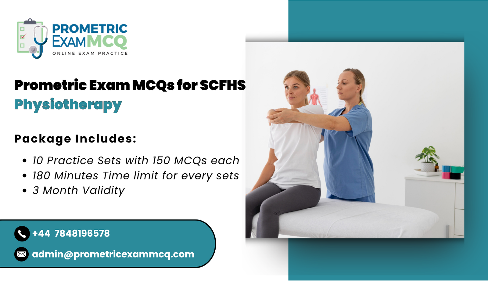 Prometric Exam MCQs for SCFHS Physiotherapy