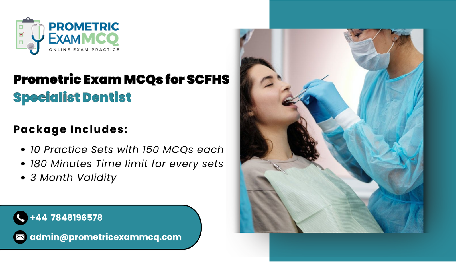 Prometric Exam MCQs for SCFHS Specialist Dentist
