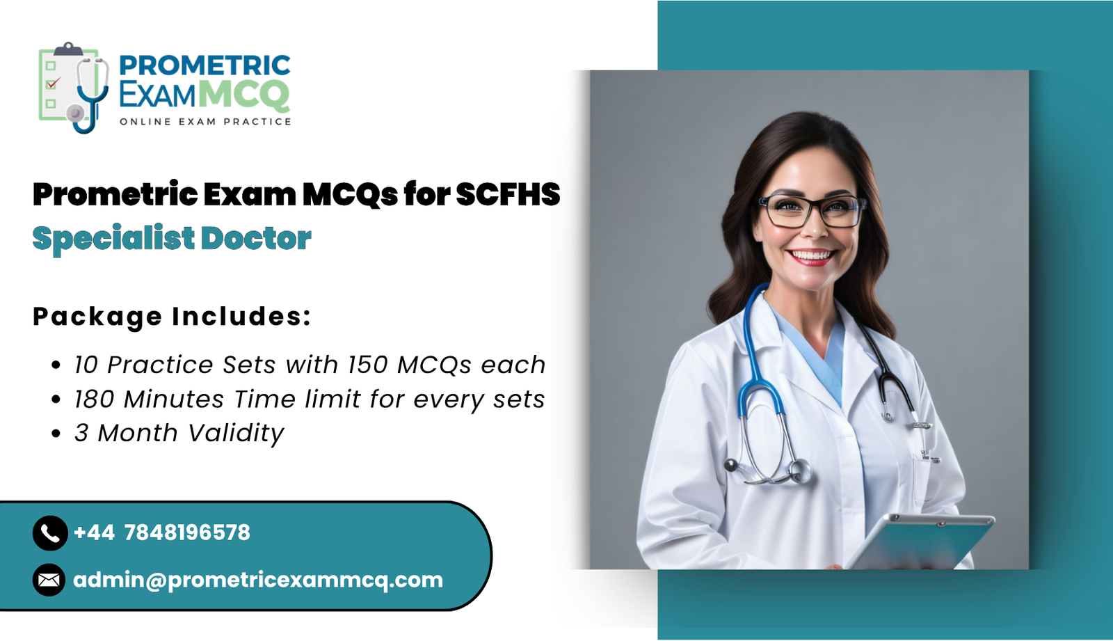 Prometric Exam MCQs for SCFHS Specialist Doctor