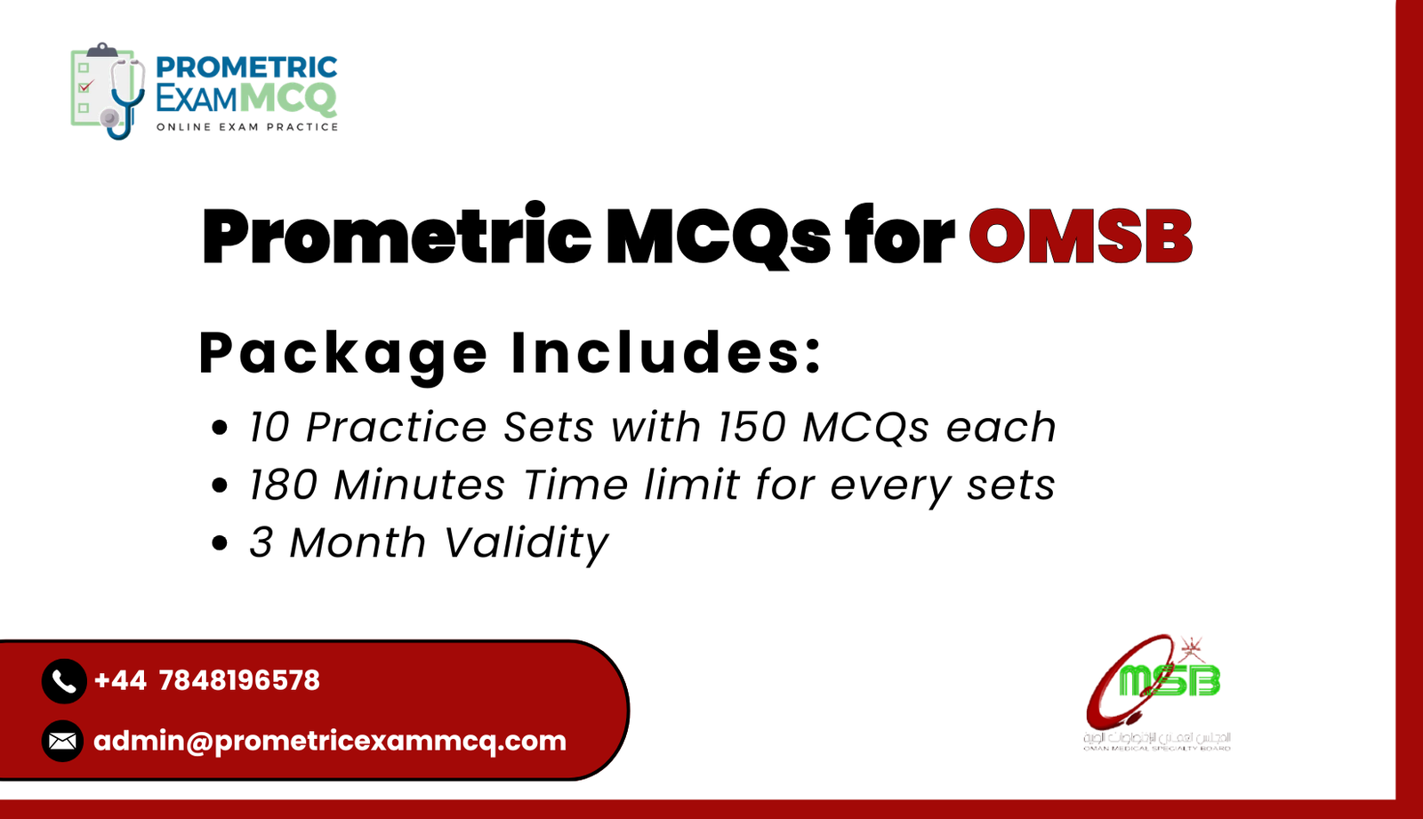 Prometric MCQs for OMSB (1)