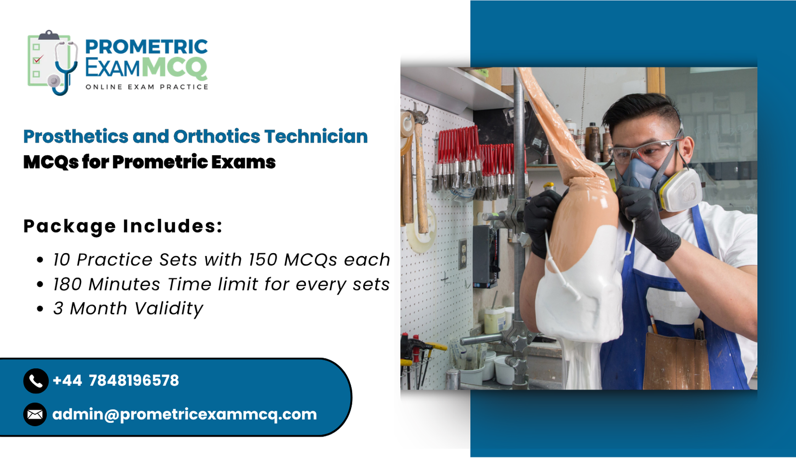 Prosthetics and Orthotics Technician MCQs for Prometric Exams
