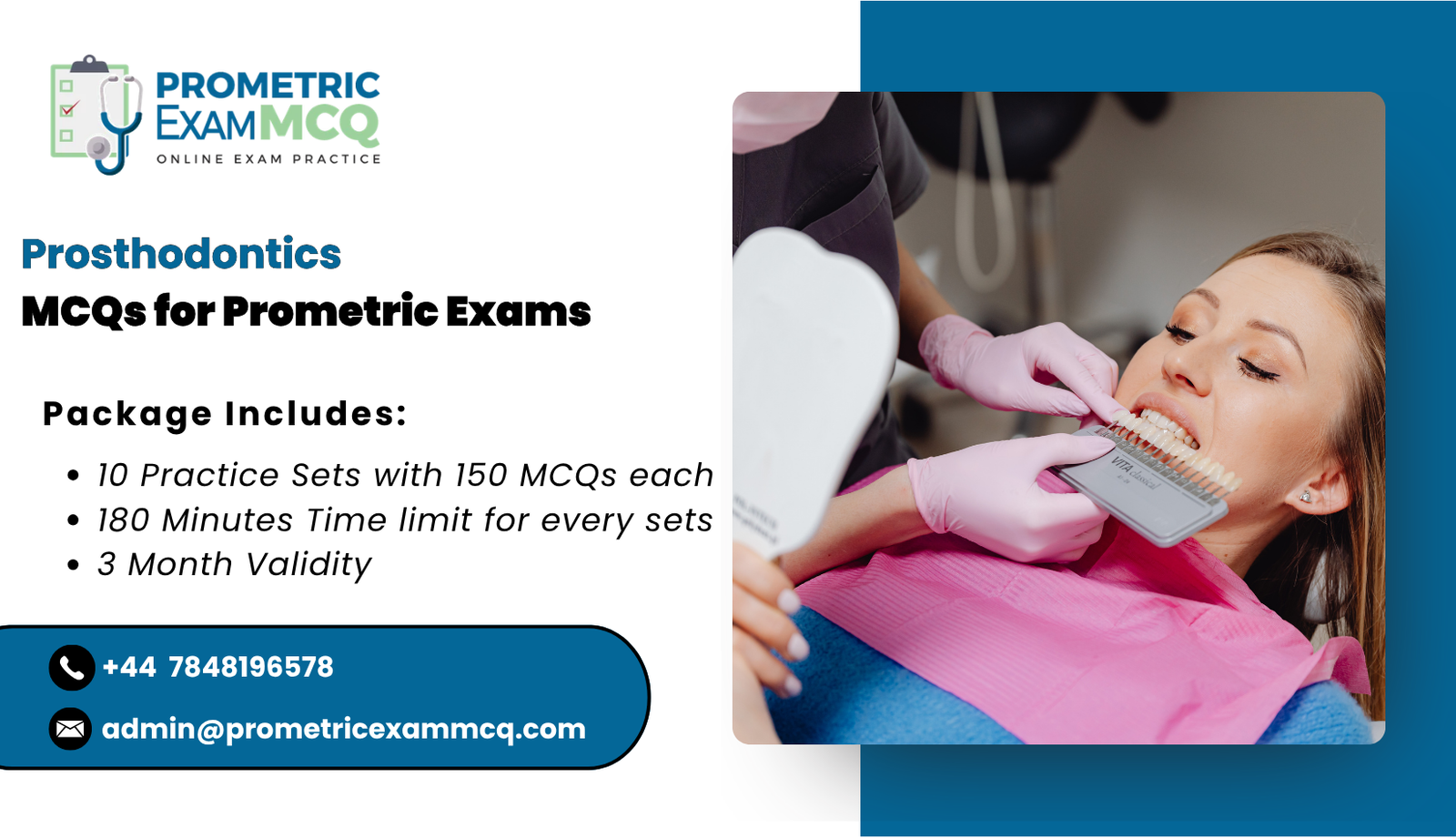 Prosthodontics MCQs for Prometric Exams