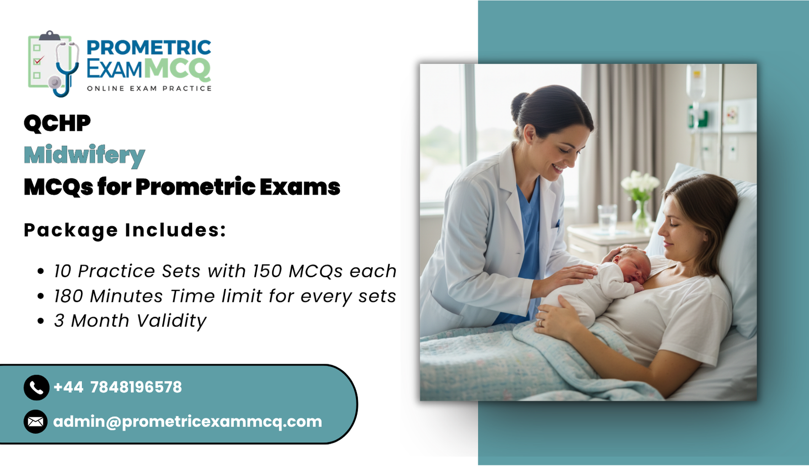 QCHP Midwifery MCQs for Prometric Exams