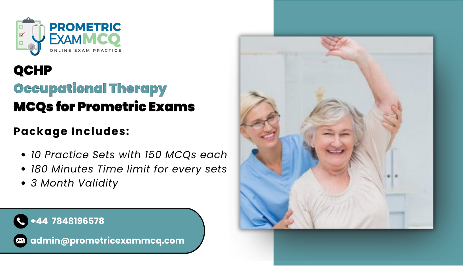 QCHP Occupational Therapy MCQs for Prometric Exams