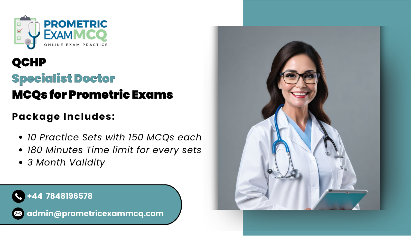 QCHP Specialist Doctor MCQs for Prometric Exams