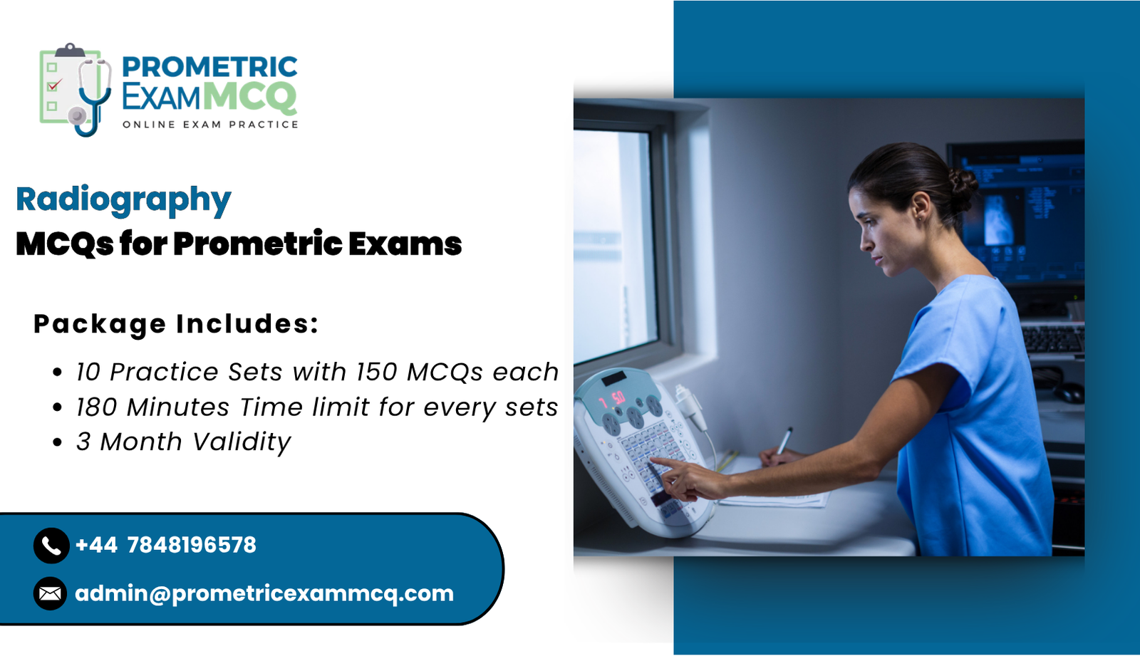 Radiography MCQs for Prometric Exams