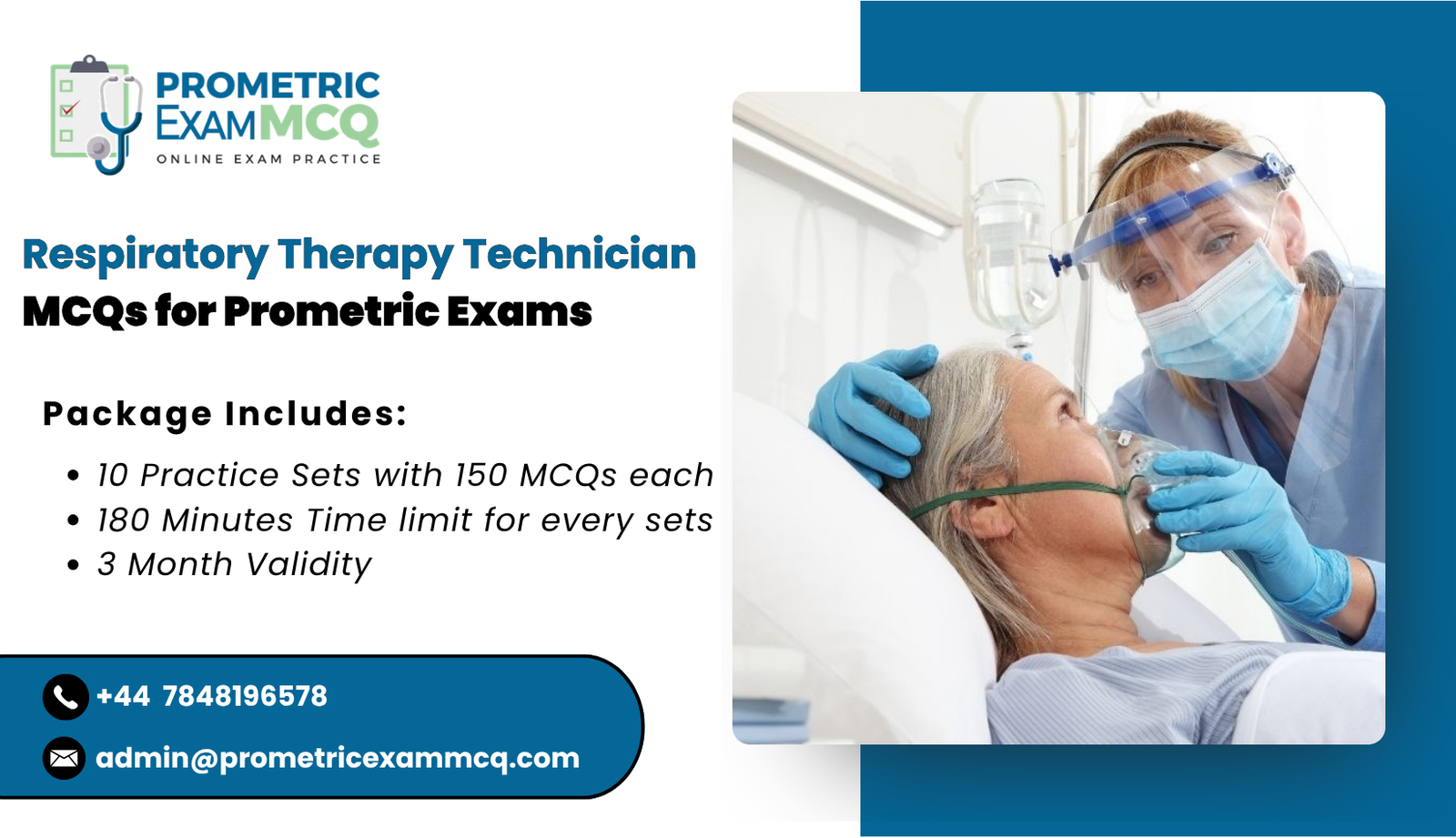 Respiratory Therapy Technician MCQs for Prometric Exams