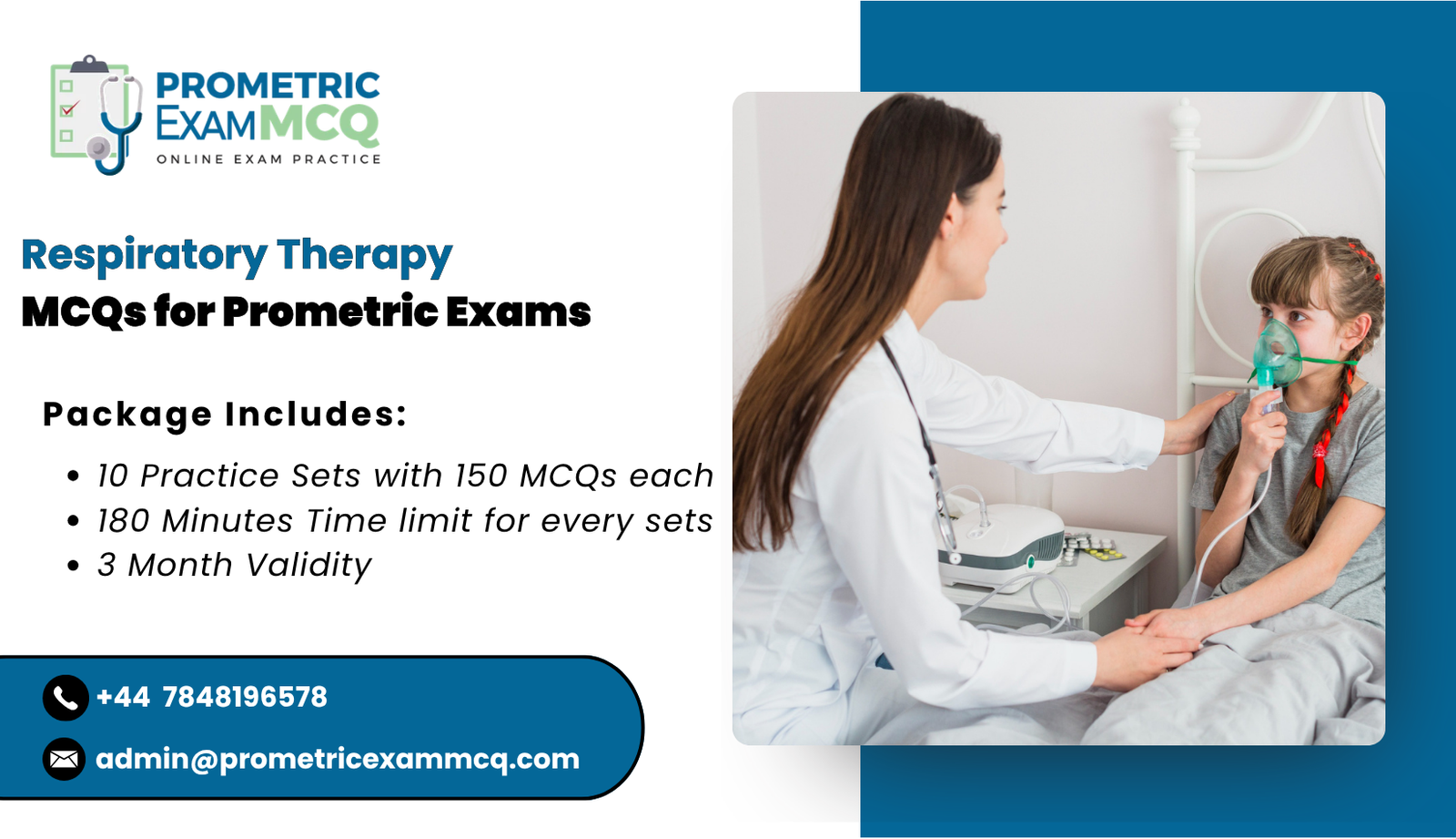 Respiratory therapy MCQs for Prometric Exams