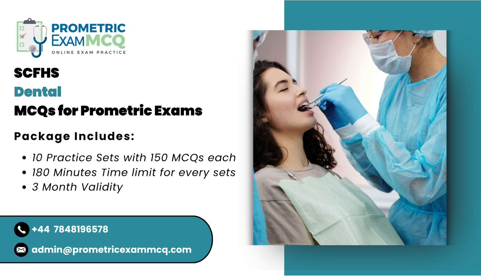 SCFHS Dental MCQs for Prometric Exams