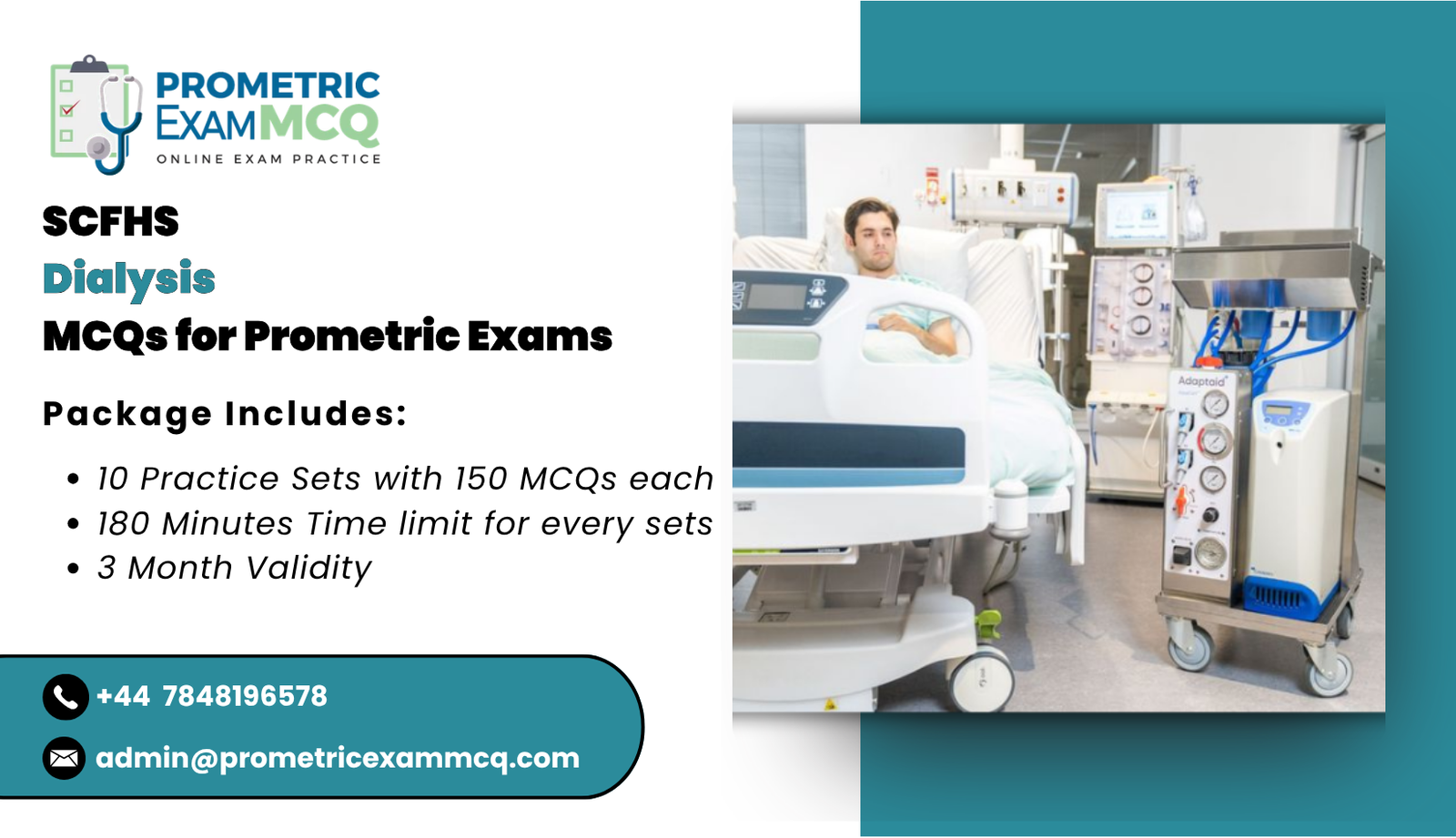 SCFHS Dialysis MCQs for Prometric Exams