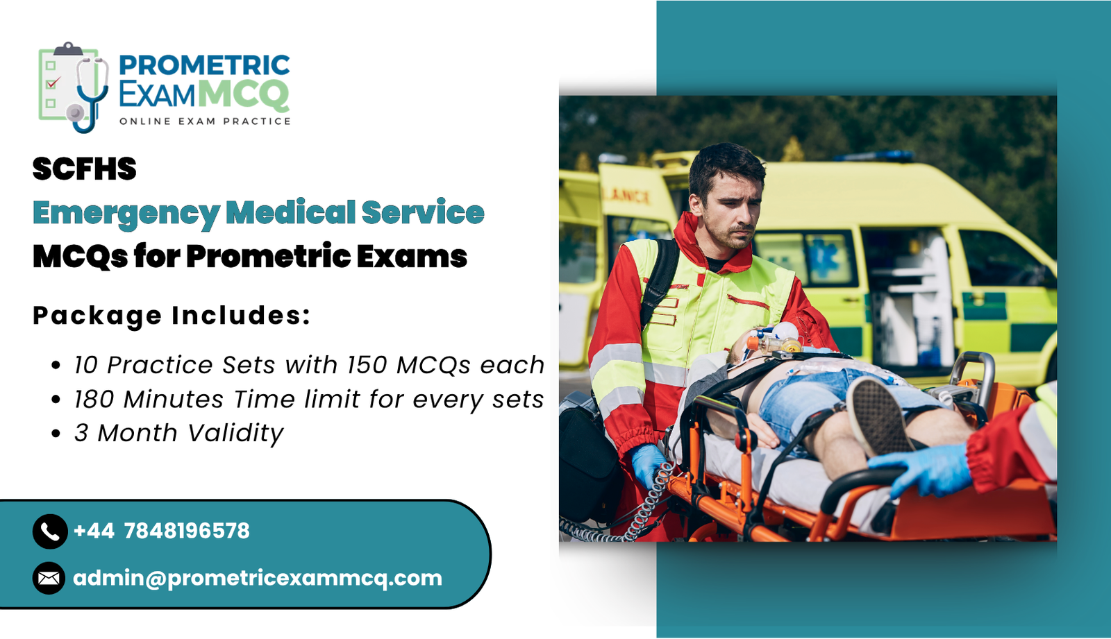 SCFHS Emergency Medical Service MCQs for Prometric Exams