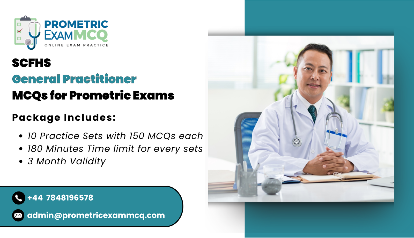 SCFHS General Practitioner MCQs for Prometric Exams