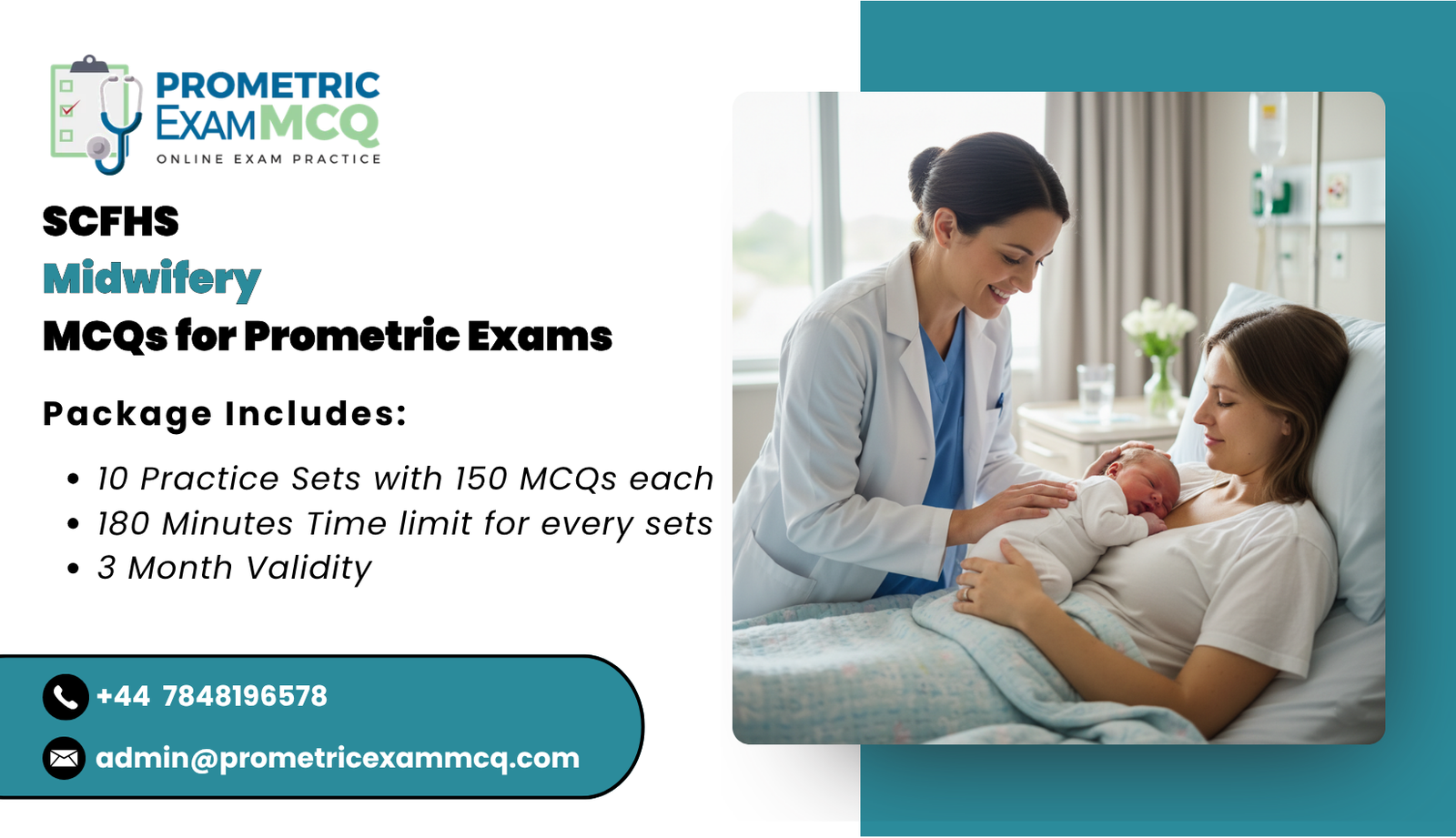 SCFHS Midwifery MCQs for Prometric Exams