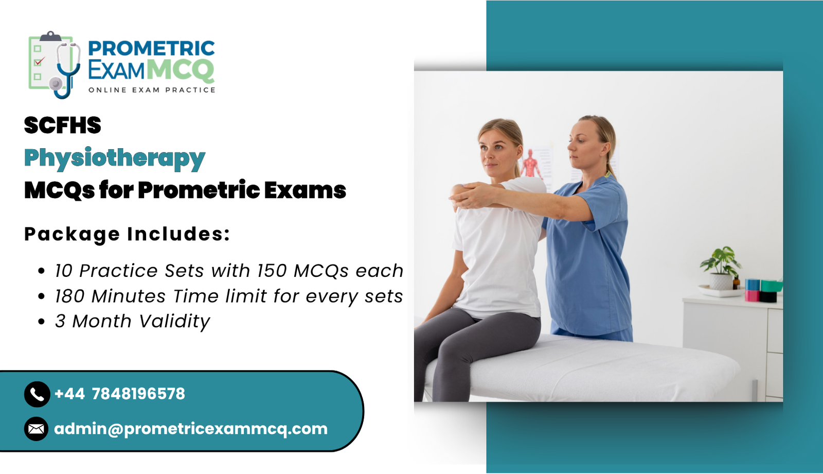 SCFHS Physiotherapy MCQs for Prometric Exams