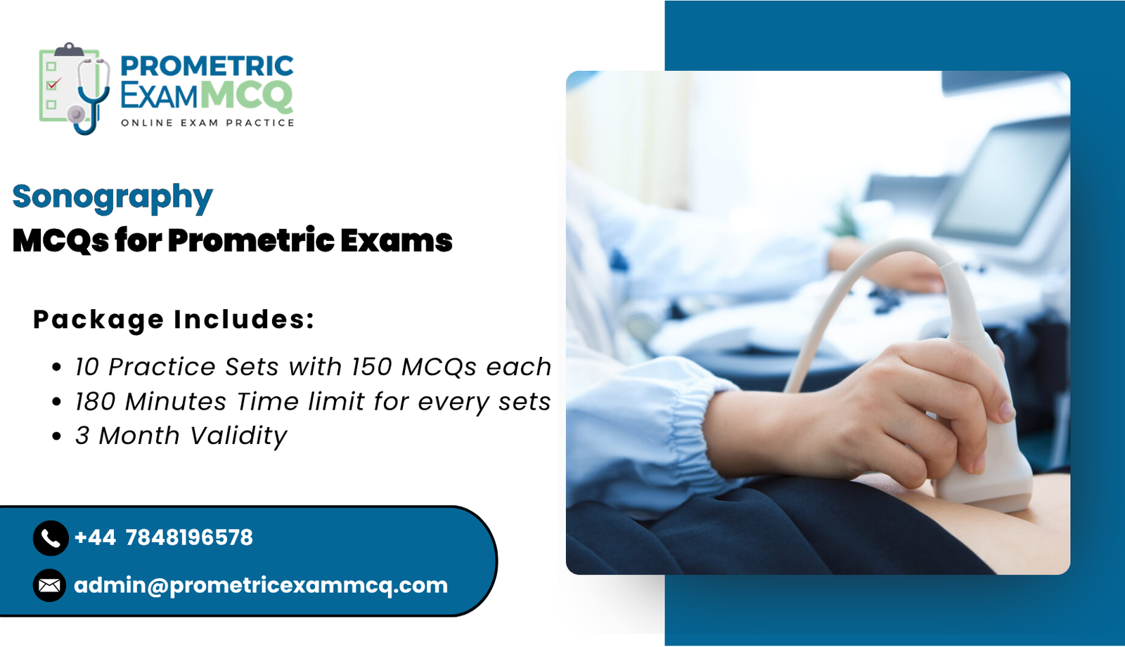 Sonography MCQs for Prometric Exams